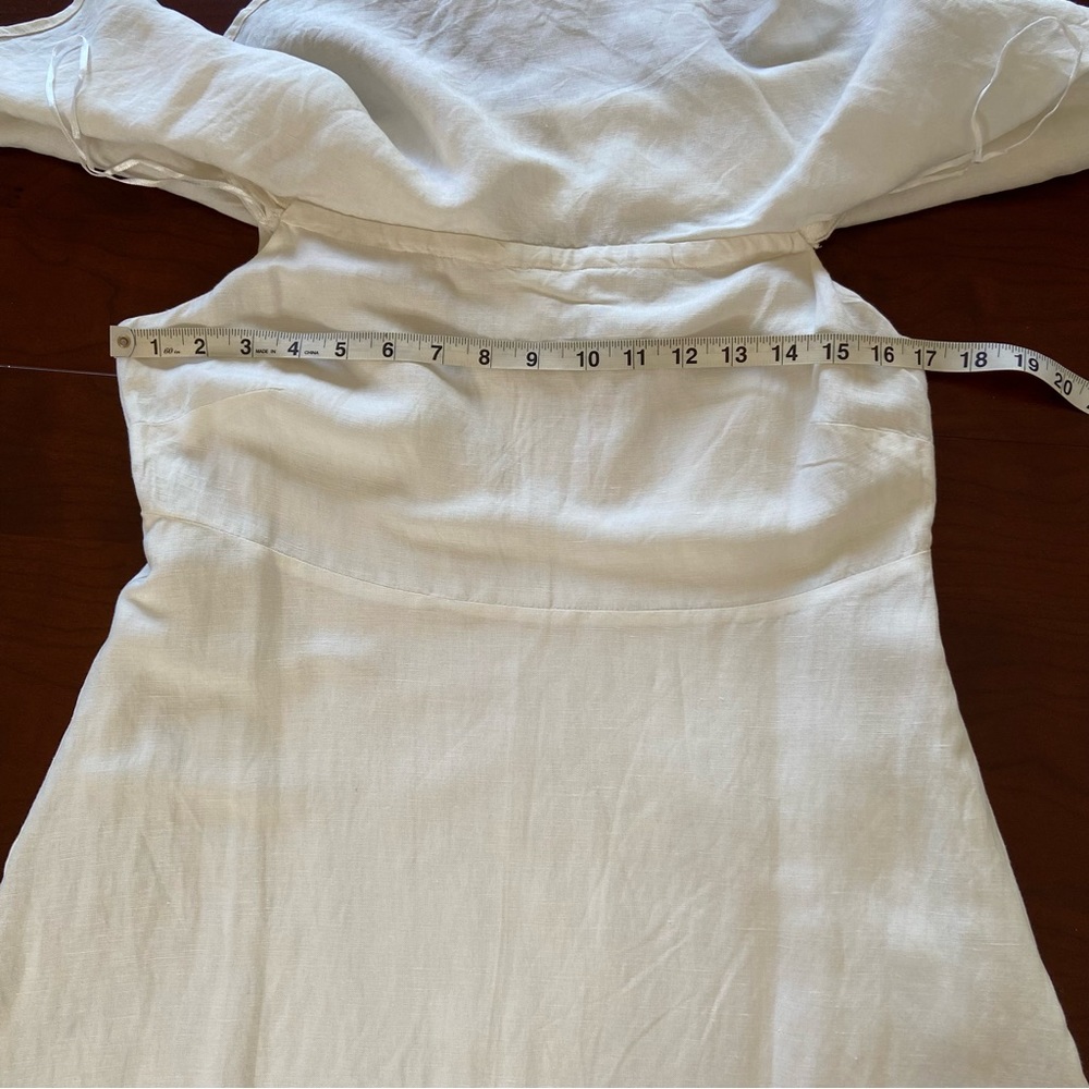 LOFT Off The Shoulder Linen Blend Mini Dress - Picture 3 of 10